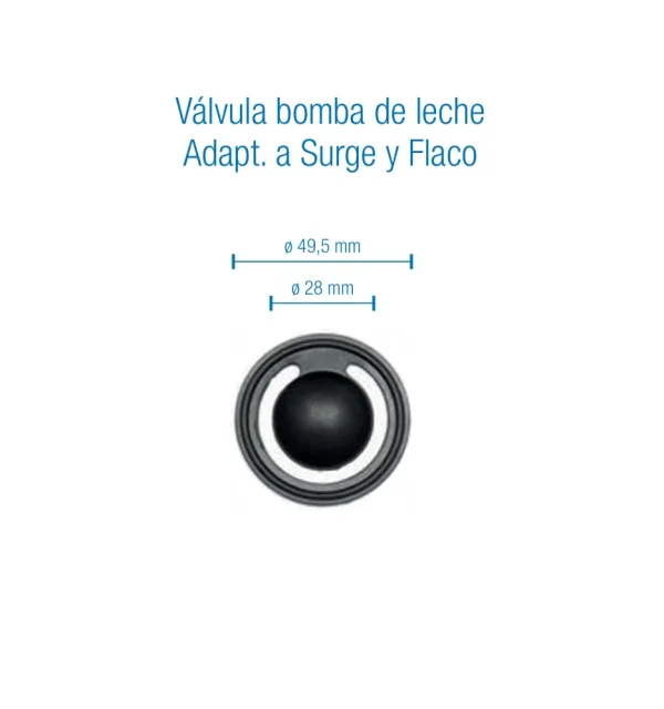 Válvula para bomba de leche flaco y Surge
