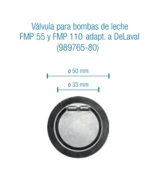 Válvula para bomba de leche FMP 55 y FMP 110 adapt. delaval ( 967164-01)