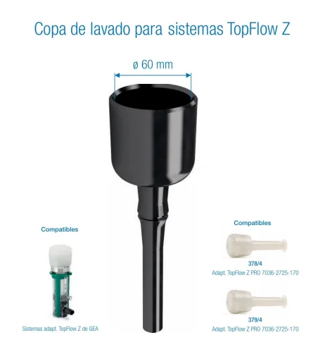 Copa de lavado para sistema de ordeño topflow Z pro ( cabras )