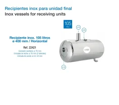Recipiente Inox 105 Litros para Leche | Cubo Acero Inoxidable