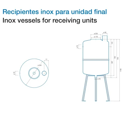 Recipiente Inox 125 Litros para Leche | Acero Inoxidable