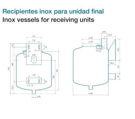 Recipiente Inox 50 Litros para Leche | Cubo Acero Inoxidable