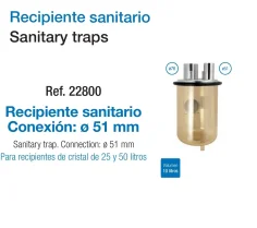 Recipiente Sanitario de Cristal para Ordeño | Unidad Final