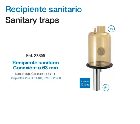 Recipiente Sanitario de Cristal para Ordeño | Unidad Final