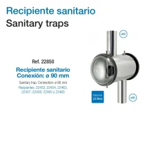 Recipiente Sanitario de Cristal para Ordeño | Unidad Final