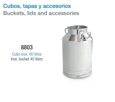 Cubo de Leche Inoxidable | Cubo de Acero Inox para Ordeño