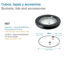 Tapa para Cubo de Leche | Repuesto