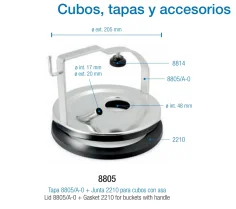 Tapa 8805/A + Junta 2210 Adaptable Euromilk y Eurolate