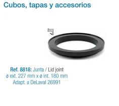 Junta de Goma para Tapa de Cubo de Leche | Cierre Hermético