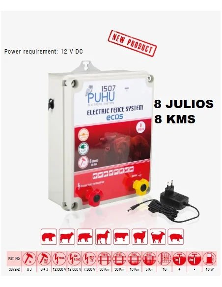 pastor electrico 8 julios 80 km