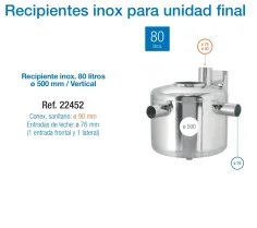 Recipiente inoxidable