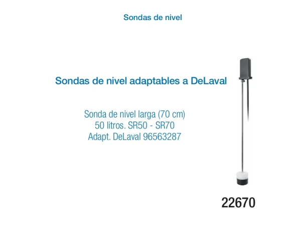 Sonda de Nivel  Larga para Equipos de Ordeño | Accesorios Adaptables