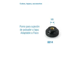 Pomo para Sujeción de Pulsador a Tapa Adaptable | Cubos y Accesorios
