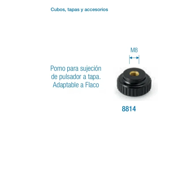 Pomo para Sujeción de Pulsador a Tapa Adaptable | Cubos y Accesorios
