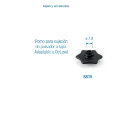 Pomo para Sujeción de Pulsador a Tapa Adaptable | Accesorios Industriales