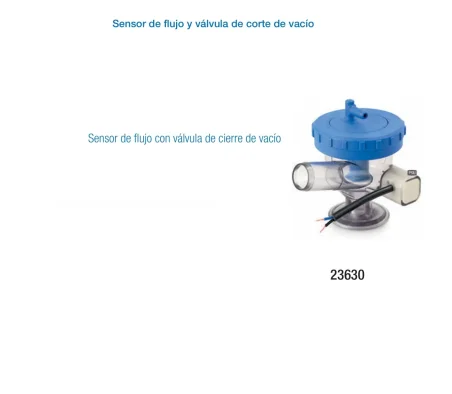 Sensor de Flujo y Válvula de Cierre de Vacío Industrial