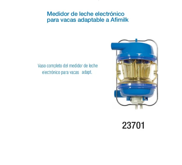 Vaso medidor de leche electrónico para vacas adaptable a Afimilk
