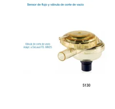 Sensor de Flujo y Válvula de Corte de Vacío / Valvula corte de vacio.Adap. DeLaval