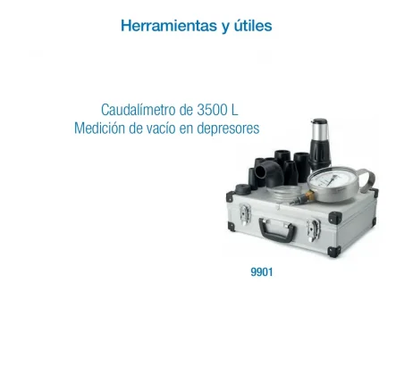 Medidor Vacío en Depresores Industriales Caudalímetro 3500 L