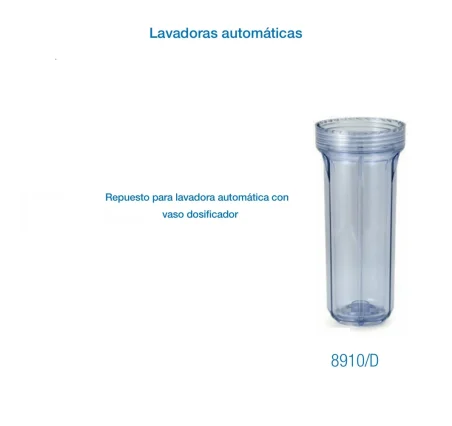 Vaso carcasa de plástico para lavadora | Repuesto original y compatible