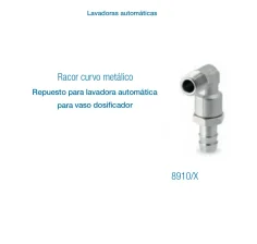 Racor Curvo Metálico para Lavadora Automática | Repuesto Resistente y Durable