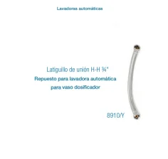 Latiguillo de unión H-H ¾” para lavadora automática | Repuesto resistente