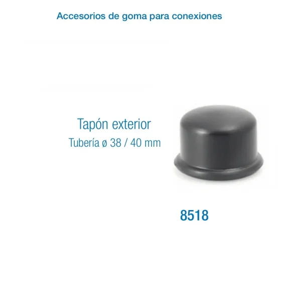 Tapón de caucho para tuberia de 40mm o 50 mm