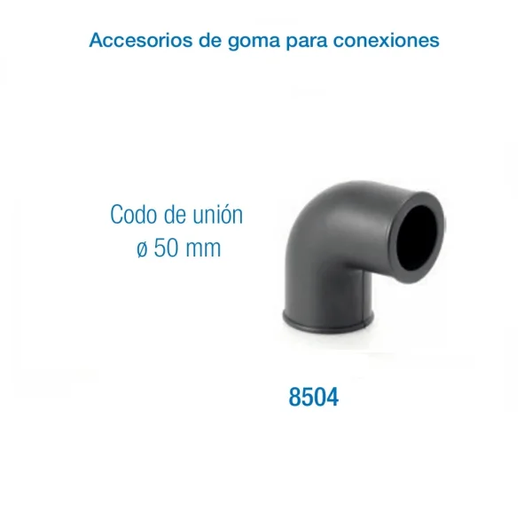 Codo de caucho para tuberia de sala de ordeño en 30mm, 40 mm, 50 mm