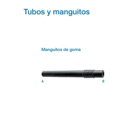 Manguito de goma Ø10 mm 160 mm GEA 7027-2637-190