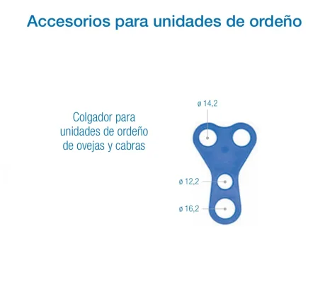 Colgador para Unidades de Ordeño de Ovejas y Cabras | Accesorio de Ordeño