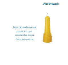 Tetina de caucho natural para cubo de lactancia y amamantadora francesa