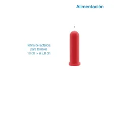 Tetina de lactancia para terneros 10 cm x Ø 2,8 cm | Repuesto para cubos y biberones