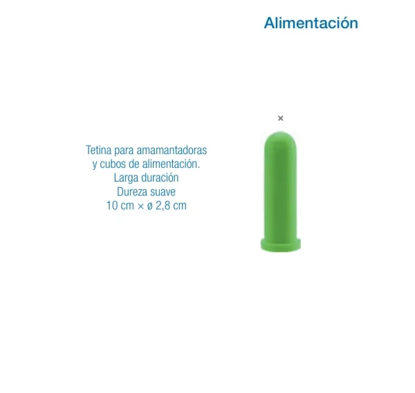 Tetina para Amamantadoras y Cubos de Alimentación | 10 cm Ø 2,8 cm