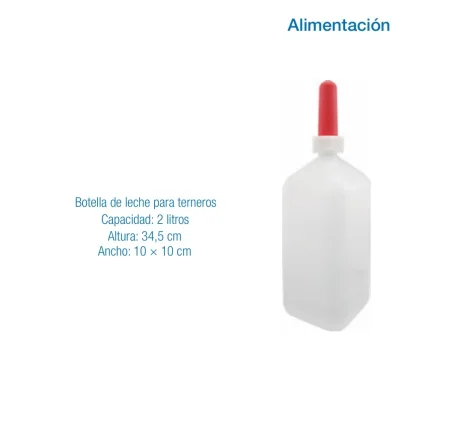 Botella de Leche para Terneros 2 Litros | Biberón de Alimentación