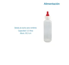 Botella de Leche para Terneros 0,5 Litros | Biberón de Alimentación