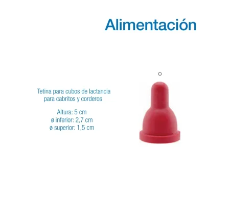 Tetina para cubo de lactancia para cabritos y corderos