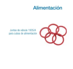Juntas de válvula 1935/A para cubos de alimentación