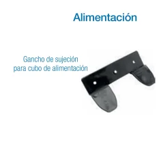 Gancho de sujeción para cubo de alimentación