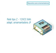Relé Tipo Z 12VCC 6Ah Adaptable para Amamantadora JR | Repuesto