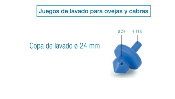 Copa Ø 24 mm | Juegos de lavado para ovejas y cabras