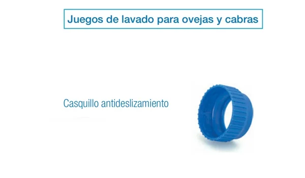 Casquillo Antideslizamiento para Ovejas y Cabras | Juego de Lavado