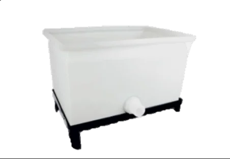 PILA DE LAVADO EN PVC CON CAPACIDAD DE 80 LITROS SOPORTE + DESAGÜE