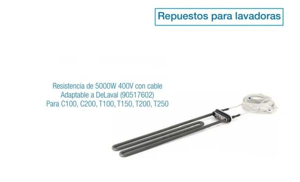 Resistencia 5000W 400V con cable DeLaval 90517602