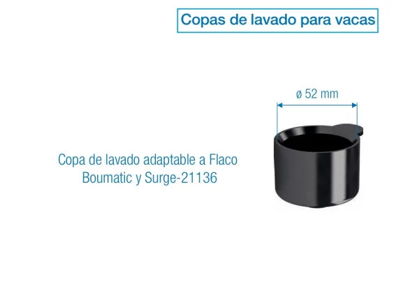 Copa de lavado para vacas | Flaco Boumatic Surge 21136
