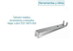 Extractor metálico de pezoneras y manguitos GEA 7027-9875-000