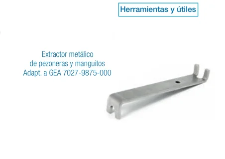 Extractor metálico de pezoneras y manguitos GEA 7027-9875-000