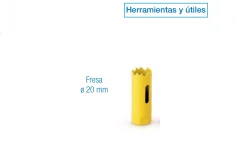 Fresa Ø 20 mm para herramientas y útiles