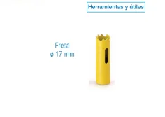 Fresa Ø 17 mm para herramientas y útiles