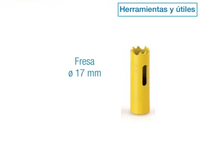 Fresa Ø 17 mm para herramientas y útiles