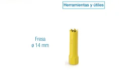 Fresa Ø 14 mm para herramientas y útiles